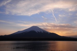 山中湖の夕焼け②