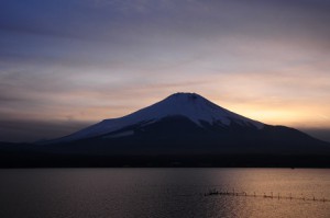 日の入り　山中湖　ｍ-⑥　17時12分