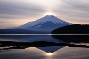 日の入り　山中湖　ｍ-⑤　16時32分